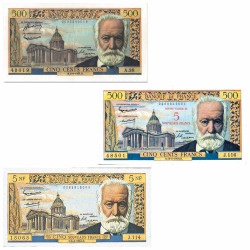 Lot des 3 billets Victor Hugo