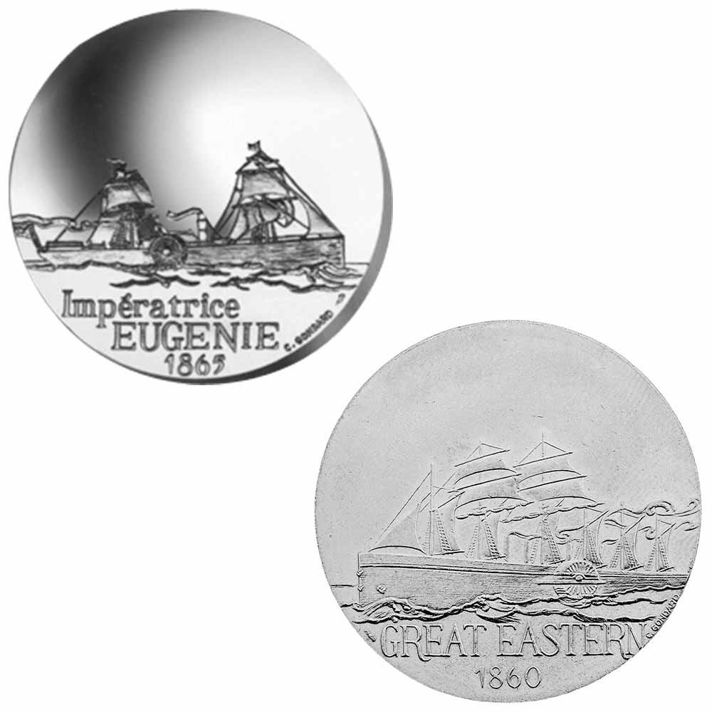 Lot des 2 pièces Transatlantiques