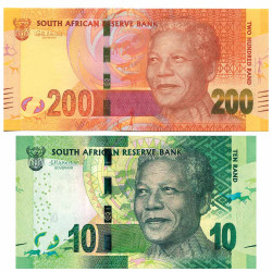 Lot des 2 billets Afrique du Sud