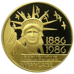 100 Francs Or France 1986 LIBERTE - Fleur de coin