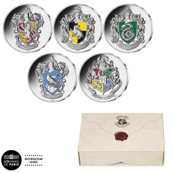 Lot 5 x 10 Euro Argent France 2022 colorisées Harry Potter + Le coffret OFFERT