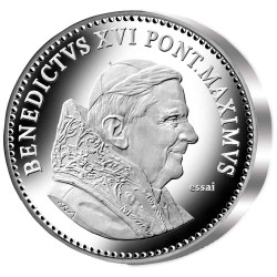 Pape Benoît XVI Argent BE