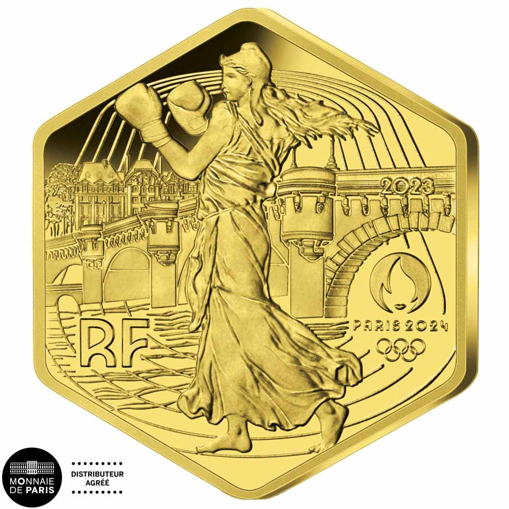 250 Euro Or France 2023 - Hexagonale - Semeuse