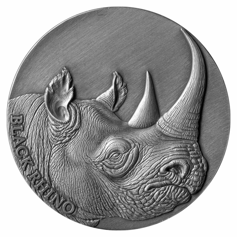 2 000 Francs Argent 2023 - Le rhinocéros