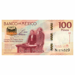 Billet 100 Pesos Mexique 2016