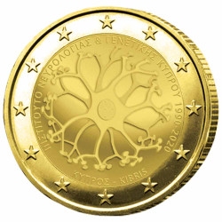 2 Euro Chypre 2020 dorée -...