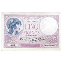 5 Francs Violet France