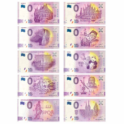 Lot 10 Billets Souvenir