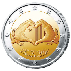 2 Euro Malte 2016 - Amour offerte*