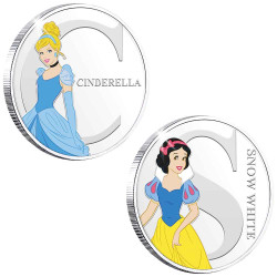 Lot des 2 médailles Disney