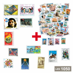 Lot de 1050 timbres...