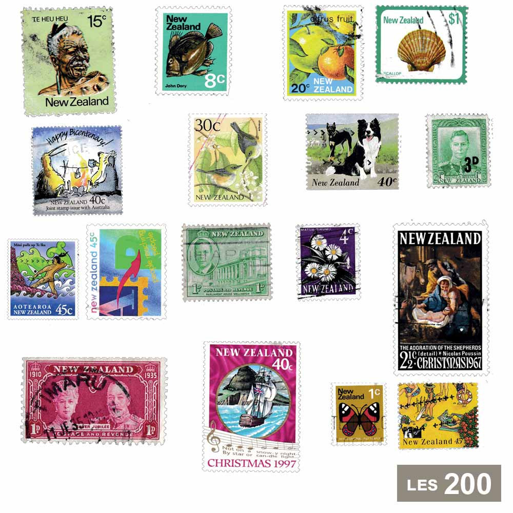 200 timbres GF Nouvelle-Zélande