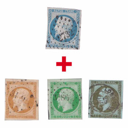 4 timbres Napoléon III