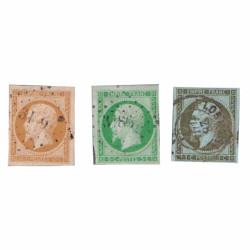 3 timbres Napoléon III