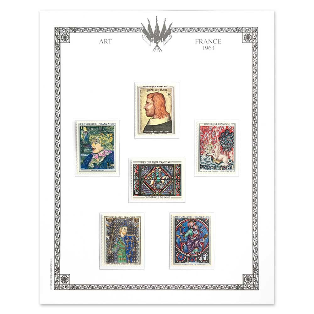Timbres France 1964 année complète