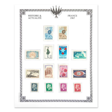 Timbres Année de France 1967 (3)