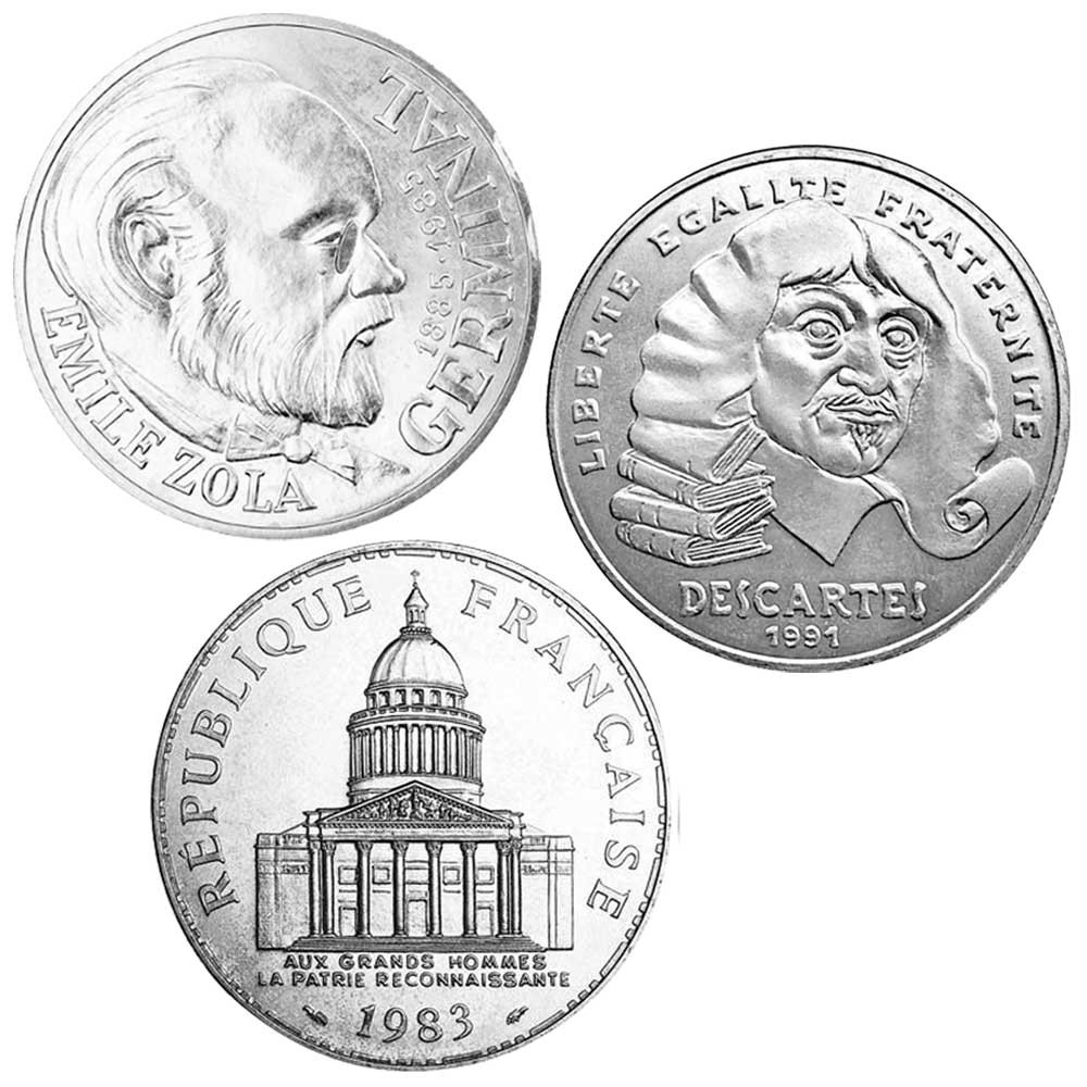 Le coffret 3 x 100 Francs Argent