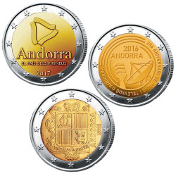 Lot 3 x 2 Euro Andorre