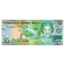 5 Dollars Îles Caïmans 2010