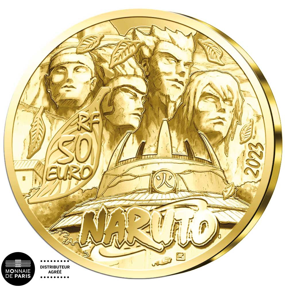 50 Euro Or France BE 2023 Naruto 50-euro-or-france-be-2023-naruto