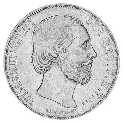 2 ½ Gulden Argent Pays-Bas - Willem III (1817-1890)