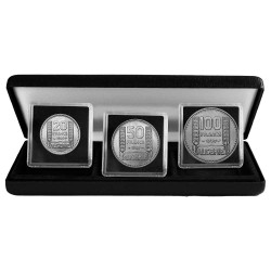 Coffret 3 monnaies Francs...