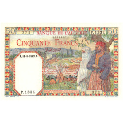 50 Francs Algérie - Couple...