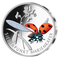 5 Euro Allemagne BU 2023 colorisée - Coccinelle