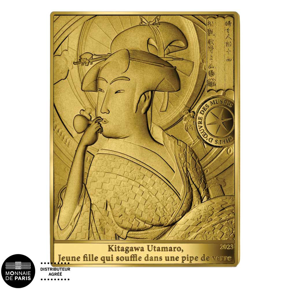 50 Euro Or France BE 2023 - Jeune fille soufflant dans une pipe de verre, 1794