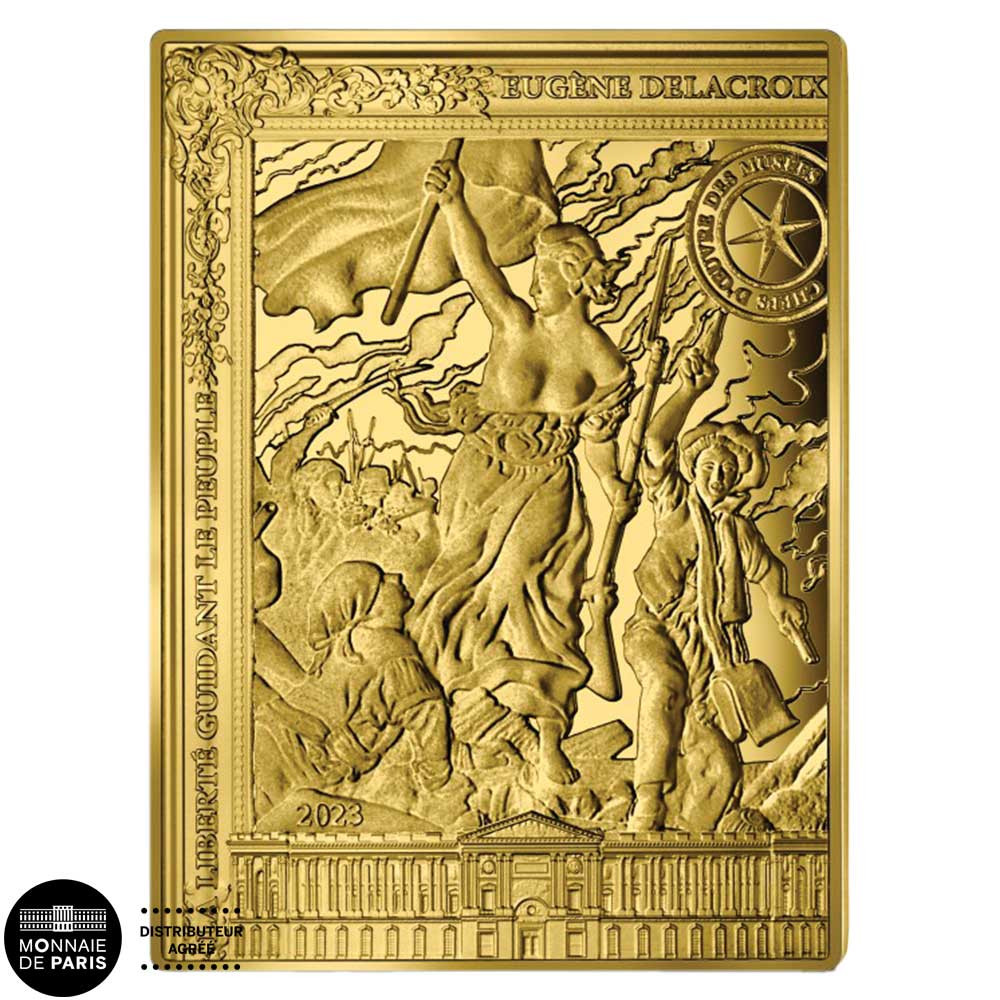 50 Euro Or France BE 2023 - La Liberté guidant le peuple, 1830