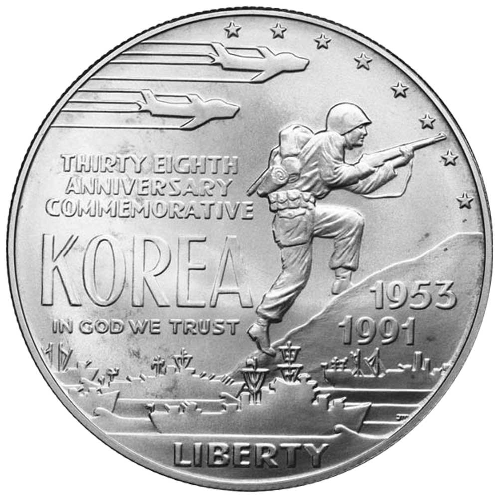 1 Dollar Argent États-Unis 1991 - Guerre de Corée