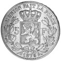 Belgique - 5 Francs Argent Léopold II Roi des Belges (2)