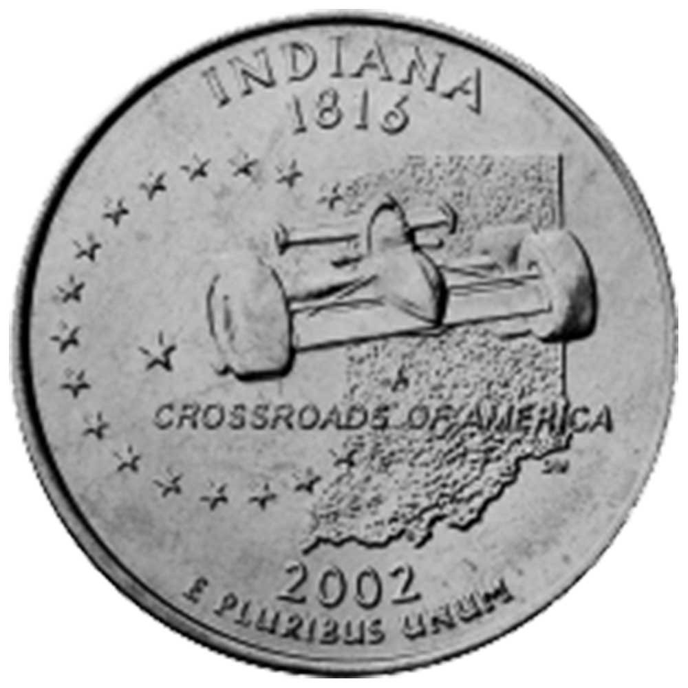 1/4 Dollar Cupronickel USA 2002 - Voiture de course américaine