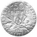 50 centimes Argent Semeuse 1912