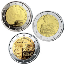 Lot 3 x 2 Euro Vatican BU...