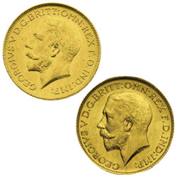 Lot 2 Souverains Or George V