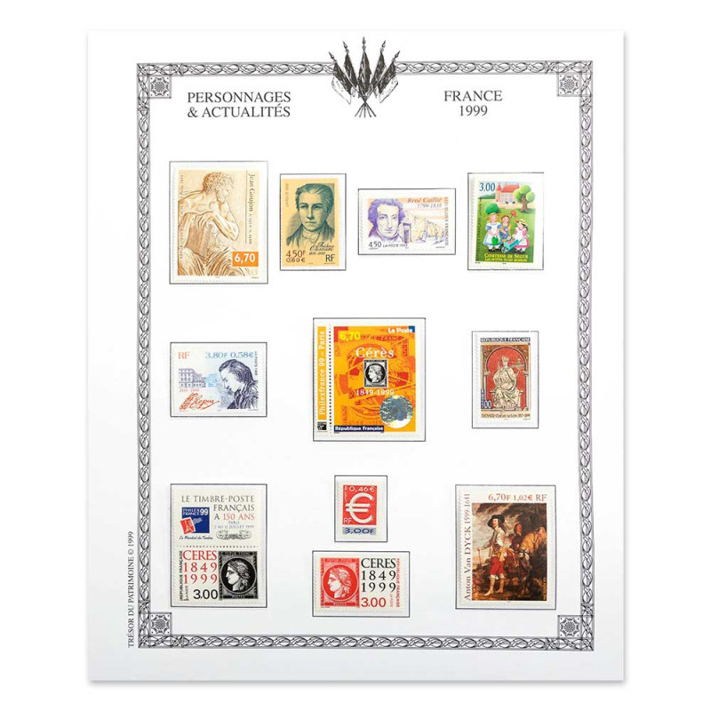 Collection officielle-18 médailles - Équipe de France 1999