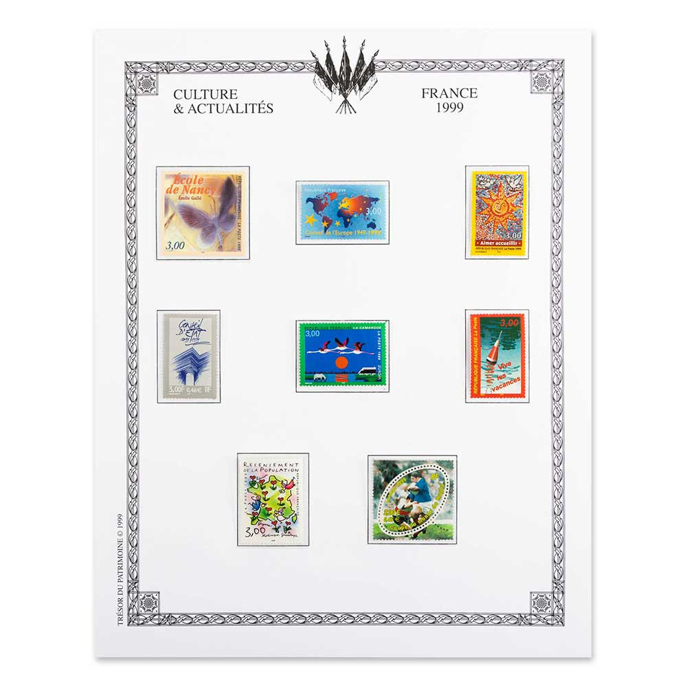 Album de Collection officielle-18 médailles - Équipe de France 1999