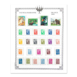 70 timbres + 7 blocs 2008