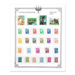 70 timbres + 7 blocs 2008