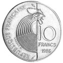 10 Francs Nickel - Robert Schuman - France 1986 (2)