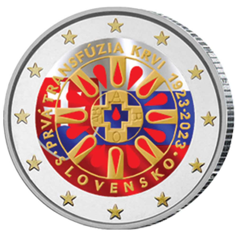 2 Euro Slovaquie 2023 - Transfusion sanguine