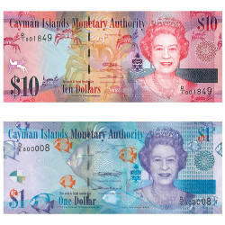 Lot des 2 billets Îles Caïmans