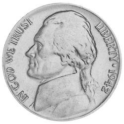 5 cents Argent USA - Thomas...