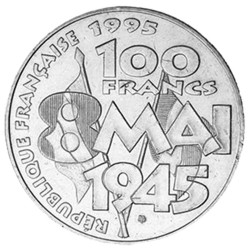 100 Francs Argent - 8 mai 1945