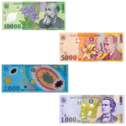 4 Billets Roumanie 1998-2001