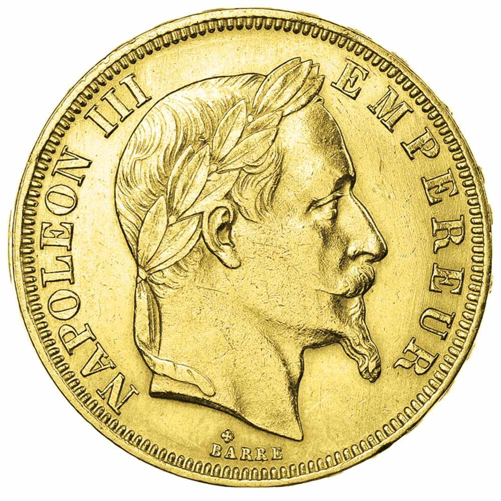 50 Francs Or Napoléon III 1866 BB TL