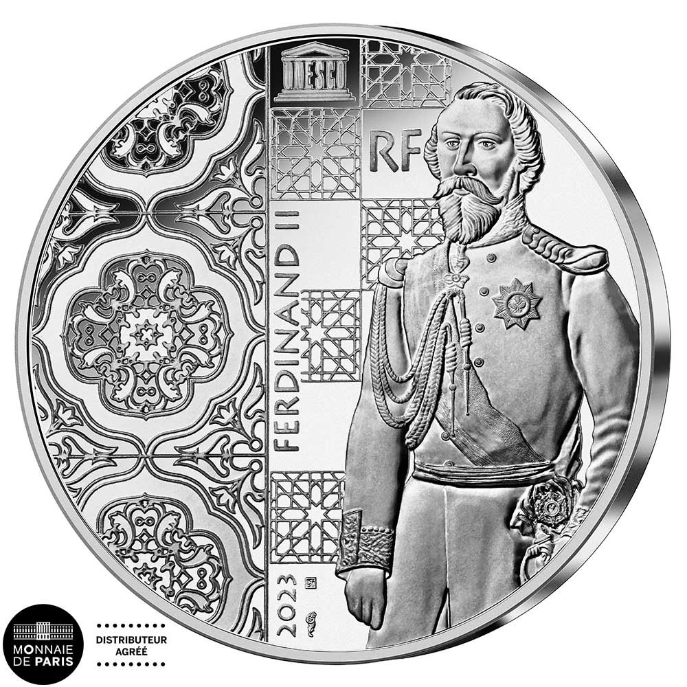 10 Euro Argent France BE 2023 colorisé - Palais National de Pena