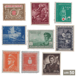 50 timbres Croatie*