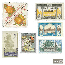 20 timbres Gabon*